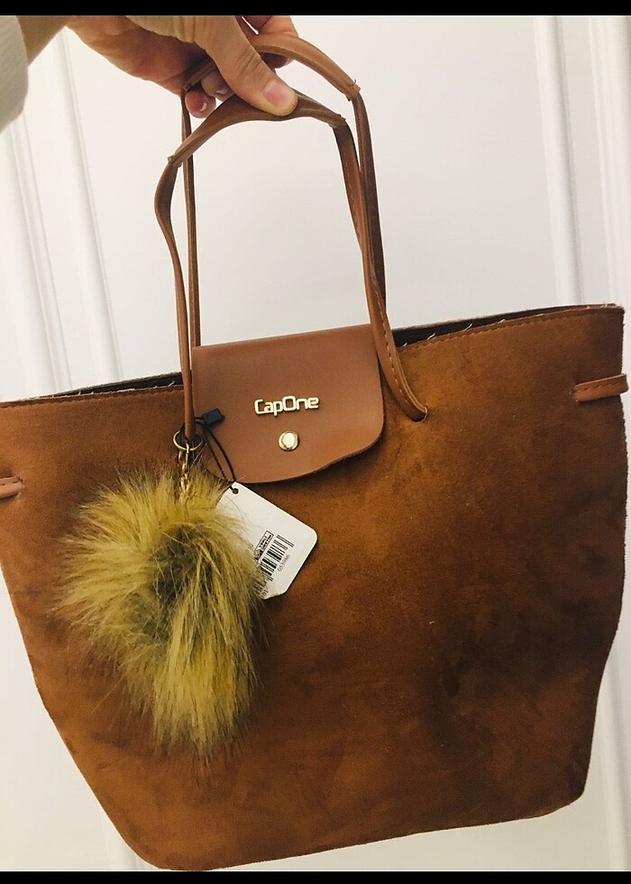 Süet çanta - Görsel 3