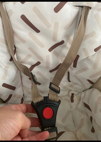 Kahverengi ve gri bebek mama sandalyesi - Görsel 2