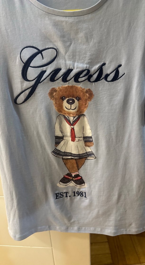 Guess Baskılı Gri Kısa Kollu çocuk tişörtü - Görsel 2