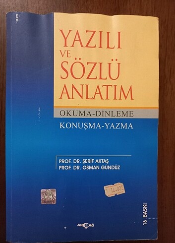 Yazılı ve Sözlü Anlatım 