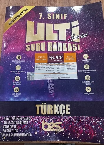 Ulti yayınları 7. Sınıf Türkçe soru bankası 