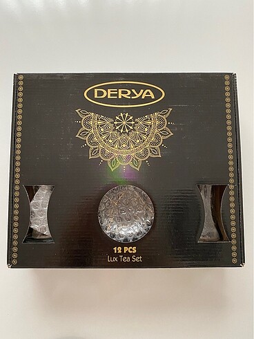  Beden altın Renk Çay seti