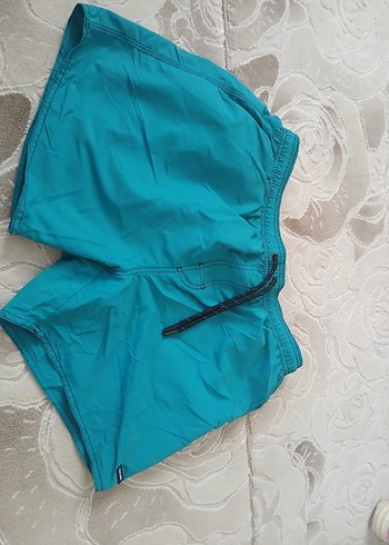 Mavi Mini Erkek Plaj Şortu dopomare