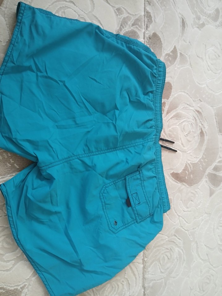 Mavi Mini Erkek Plaj Şortu dopomare - Görsel 2