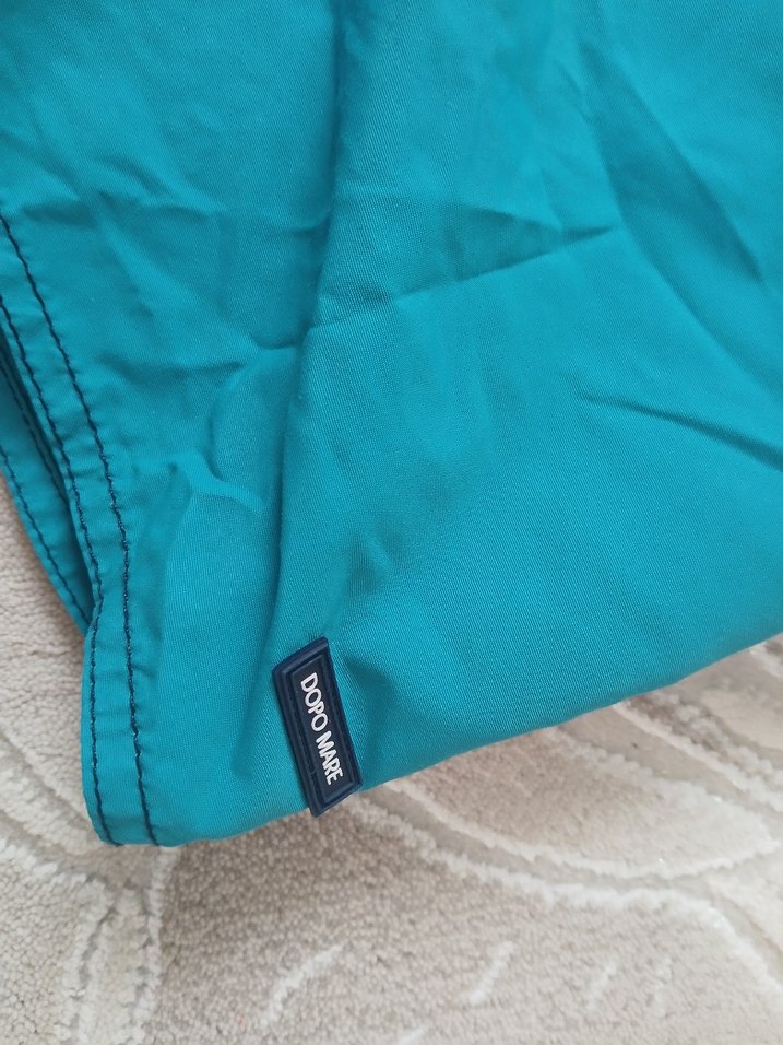 Mavi Mini Erkek Plaj Şortu dopomare - Görsel 3