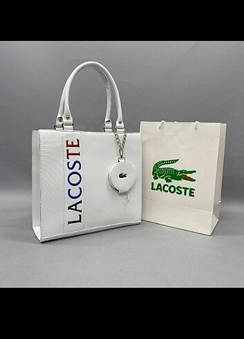 Lacoste Üç Adet Lacoste Çanta 