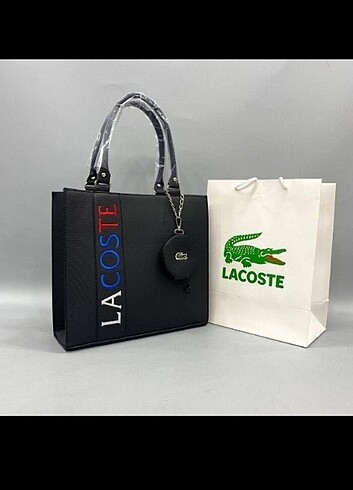  Beden Üç Adet Lacoste Çanta 