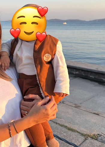 Joker Kahverengi Düğmeli Bebek Erkek Takım