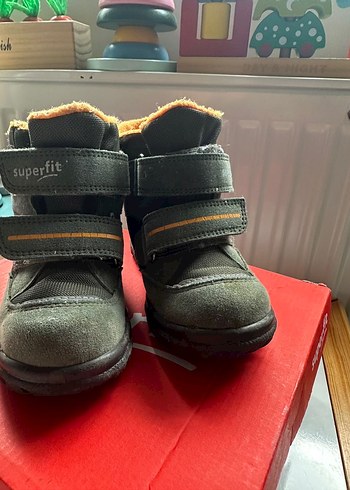 23 Beden Superfit Gri Erkek Çocuk Botu Velcro