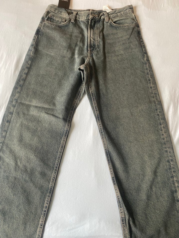 Yüksek Bel Açık Gri Denim Jean — görsel 2/5