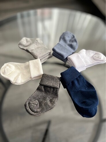 Antibakteriyel Yenidoğan 6 Adet Paket Çorap - Görsel 2