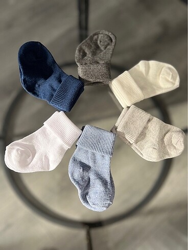 Antibakteriyel Yenidoğan 6 Adet Paket Çorap - Görsel 3