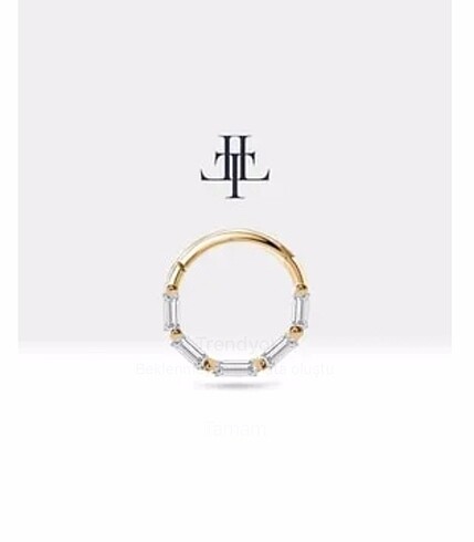 Pırlanta altın tragus helix