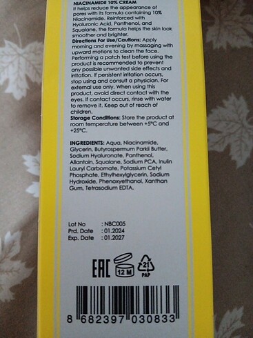Beden Renk Maruderm Niacinamide Krema