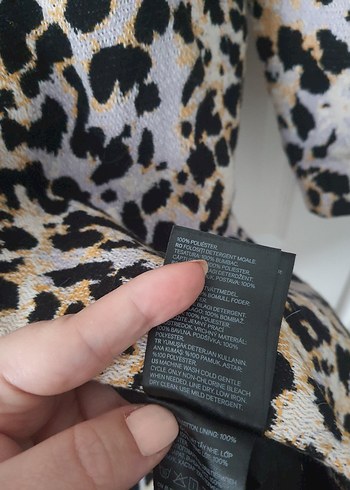36 Beden kahverengi Renk Leopar Desenli Midi Kadın Kaban