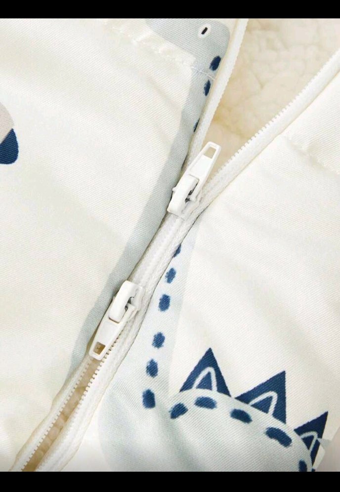 Yumuşak Dinozor Desenli Bebek Uyku Tulumu - Görsel 3