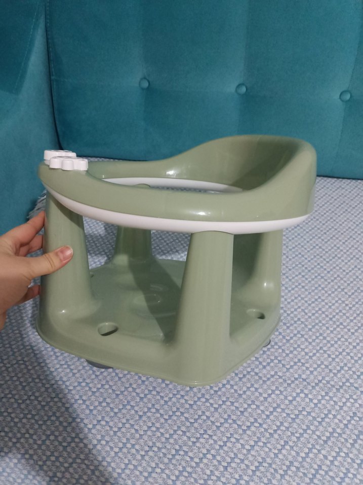 Yeşil Plastik Bebek Mama Sandalyesi - Görsel 2