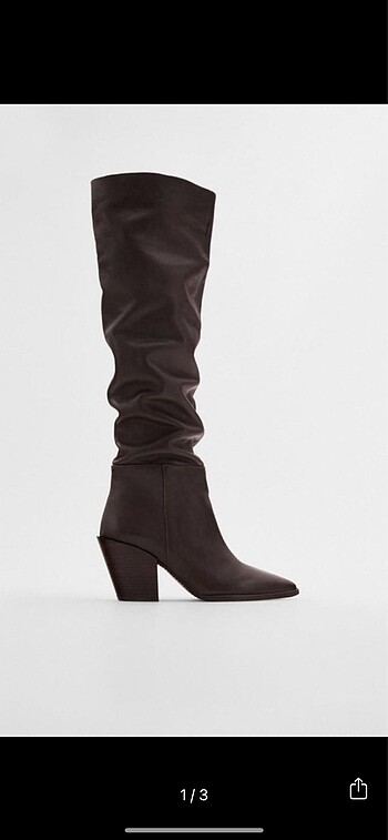 Zara deri çizme etiketli - Görsel 5