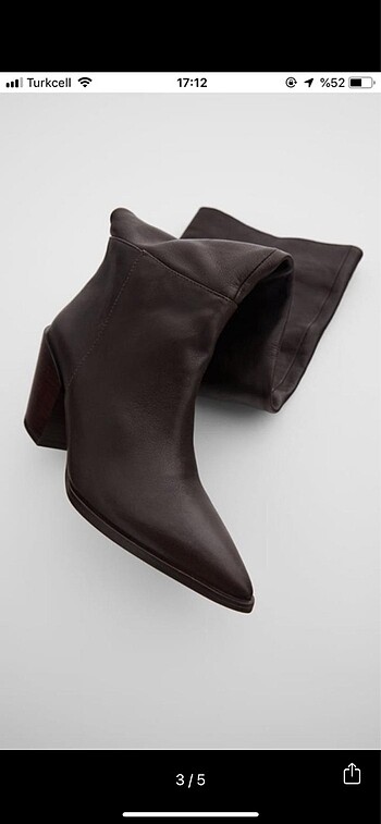 Zara deri çizme etiketli - Görsel 6