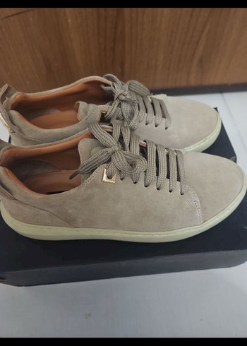 Neslihan canpolat Bej Süet deri Günlük Ayakkabı - Görsel 4