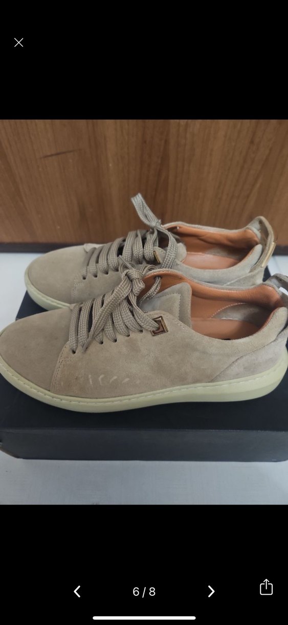 Neslihan canpolat Bej Süet deri Günlük Ayakkabı - Görsel 5