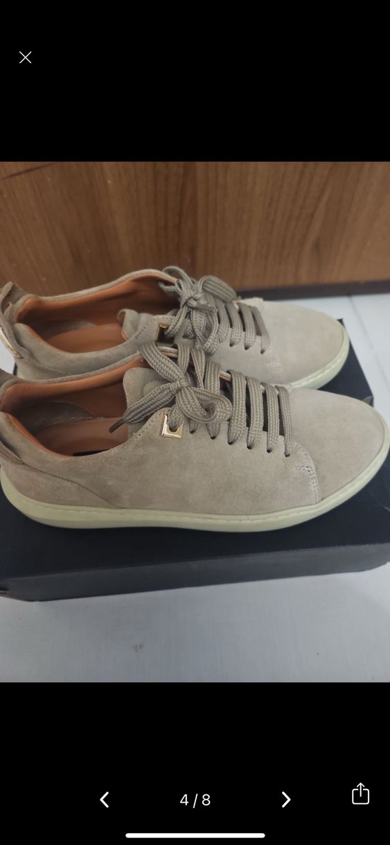 Neslihan canpolat Bej Süet deri Günlük Ayakkabı - Görsel 4