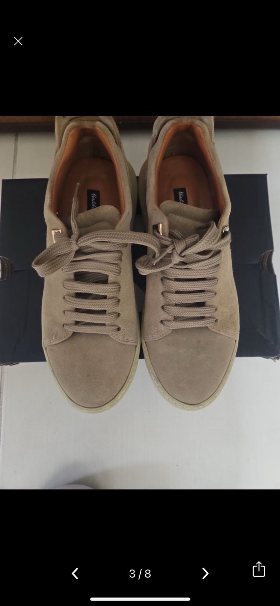 Neslihan canpolat Bej Süet deri Günlük Ayakkabı - Görsel 3