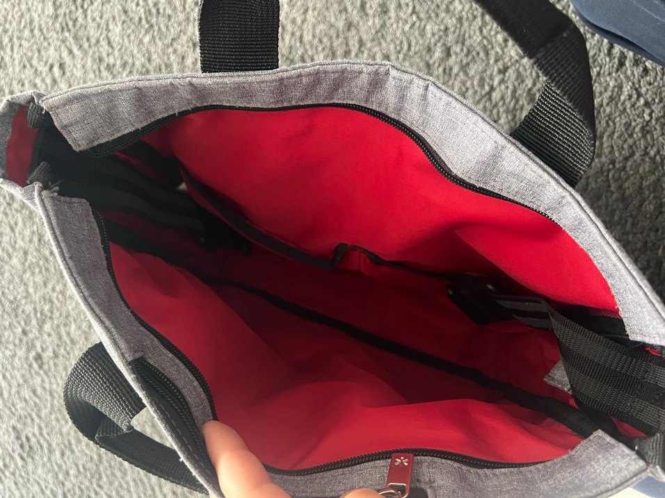 Gri Skip Hop Bebek Çantası - Görsel 4