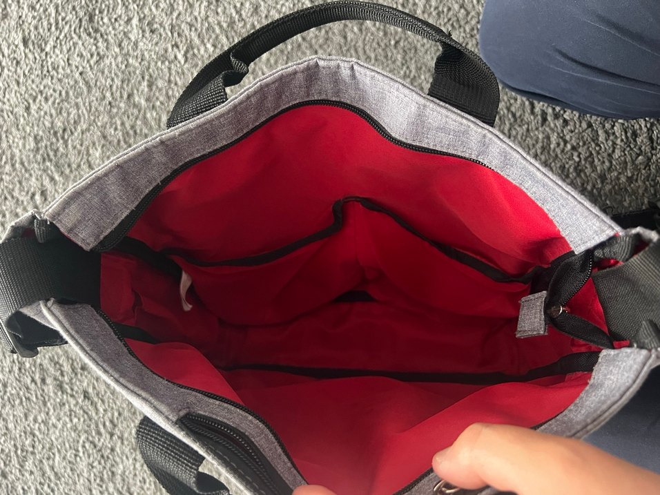 Gri Skip Hop Bebek Çantası - Görsel 5