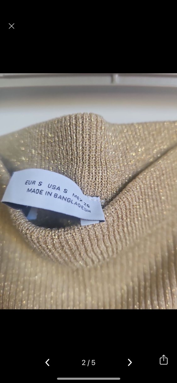 Zara Bej Örme Uzun Kadın Etek - Görsel 2