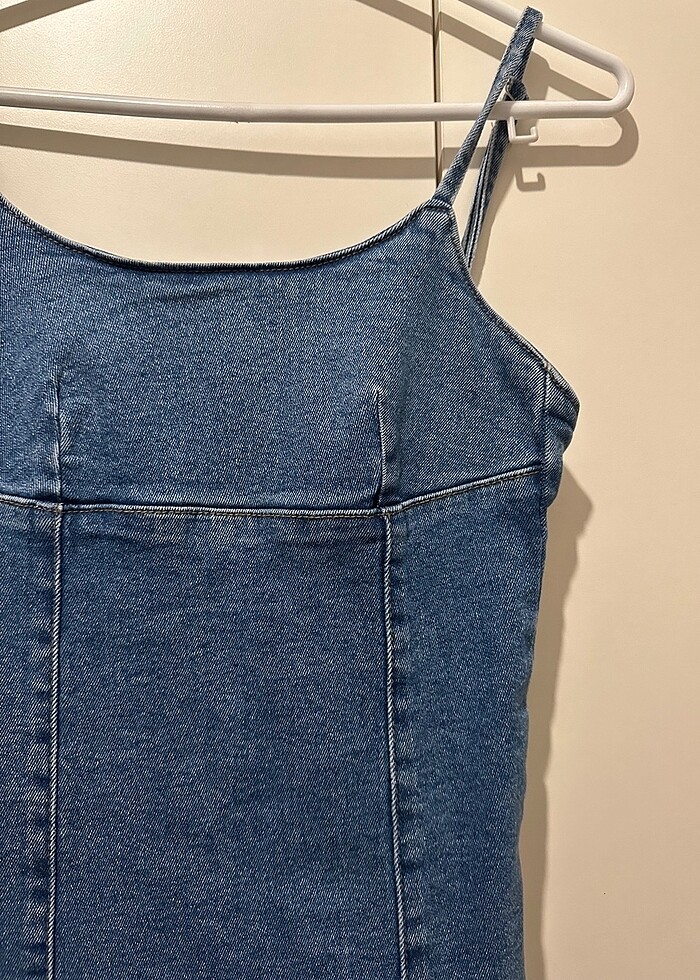 Stradivarius jean elbise - Görsel 5