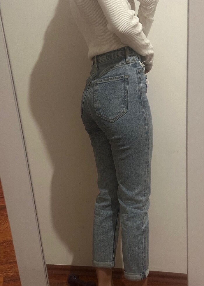 Mavi mom jean - Görsel 4