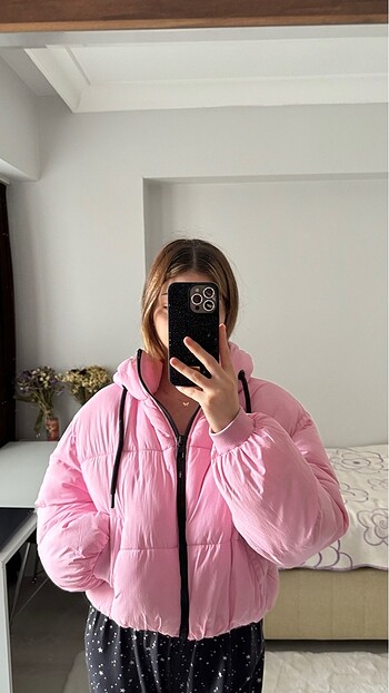 s Beden pembe Renk Zara pembe mont