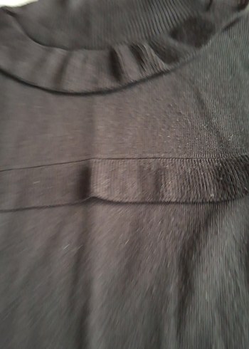 Kadın Siyah Boğazlı Triko Kazak - Görsel 4