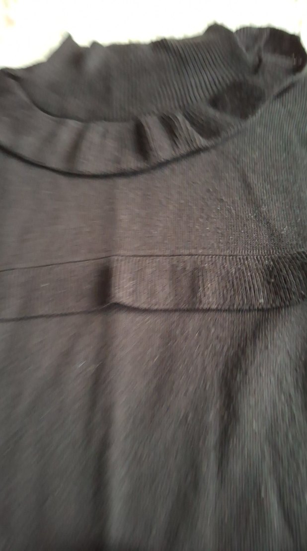 Kadın Siyah Boğazlı Triko Kazak - Görsel 4