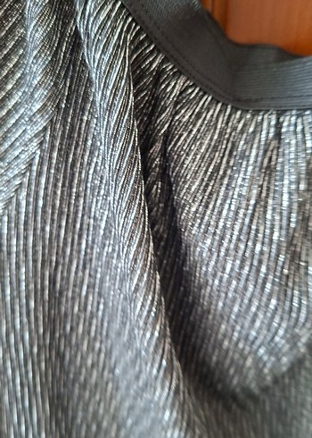 siyah sim cizgilii Kadın Bluz - Görsel 4