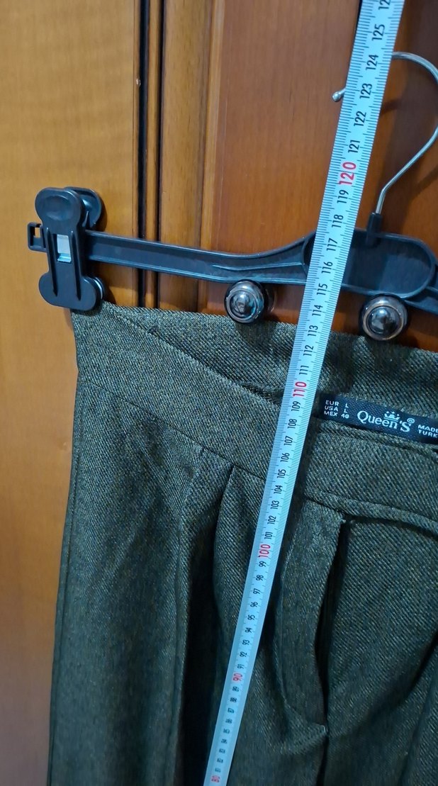 Salaş Kesim Yeşil kase Kadın Pantolon - Görsel 3