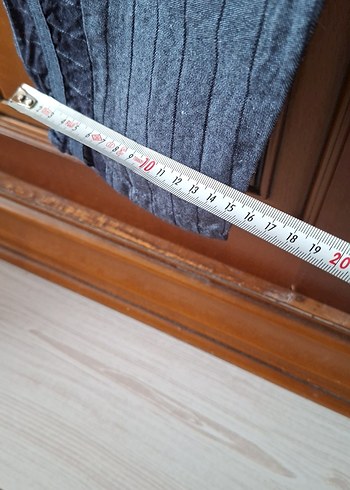 Kadın Gri Mavi Pilili Denim Pantolon - Görsel 6