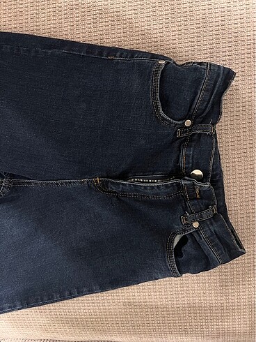 26 Beden lacivert Renk İspanyol paça mavi jean