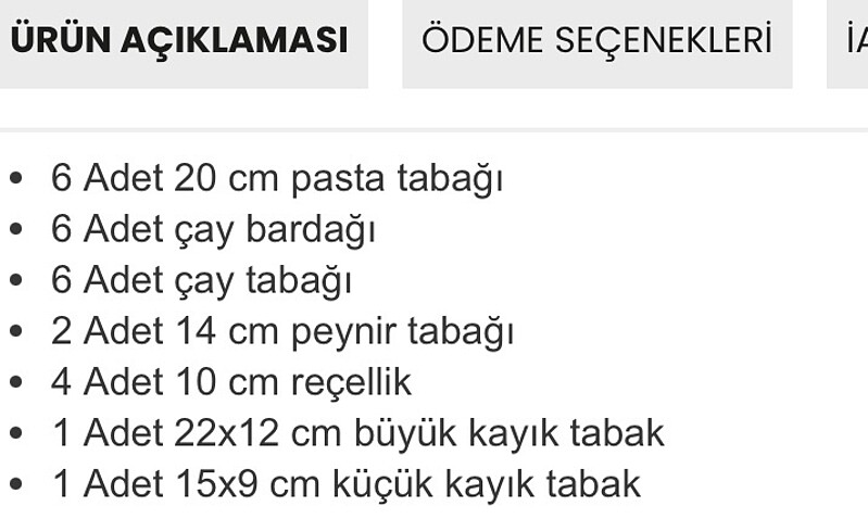 Beden Korkmaz Doğa Collection 26 parça kahvaltı takımı