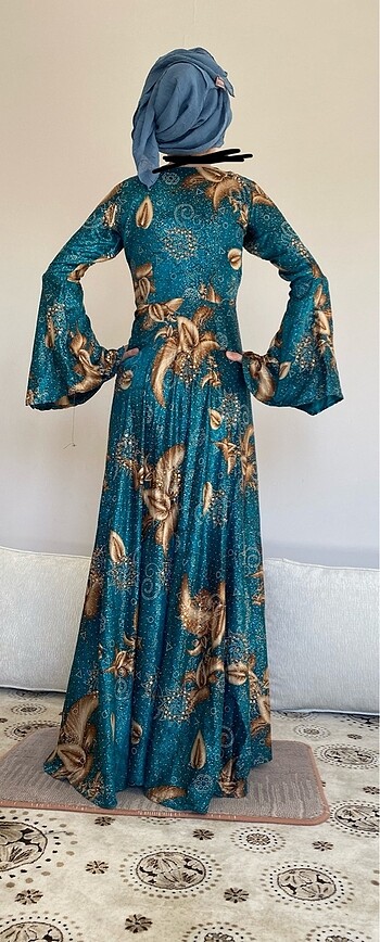 Taşlı elbise - Görsel 5