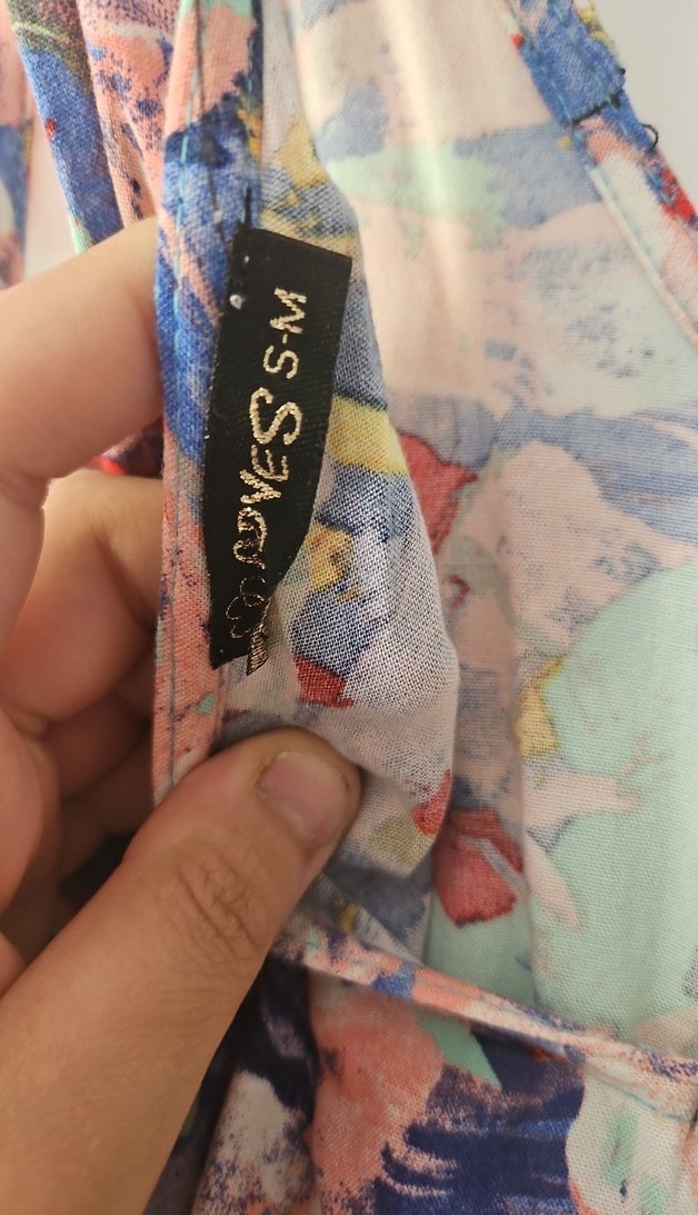 Renkli Pileli Bağcıklı Uzun Hamile Elbisesi - Görsel 4