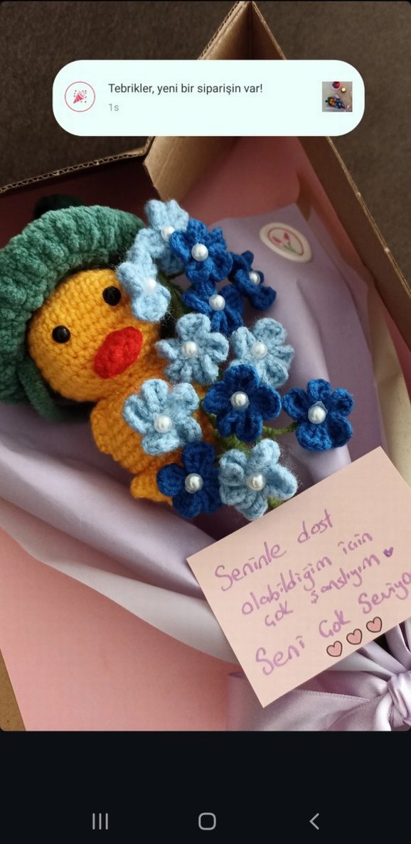 El Yapımı Çiçek Buketi - Görsel 2