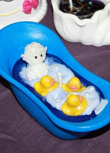  Beden çeşitli Renk Küvet banyo mum