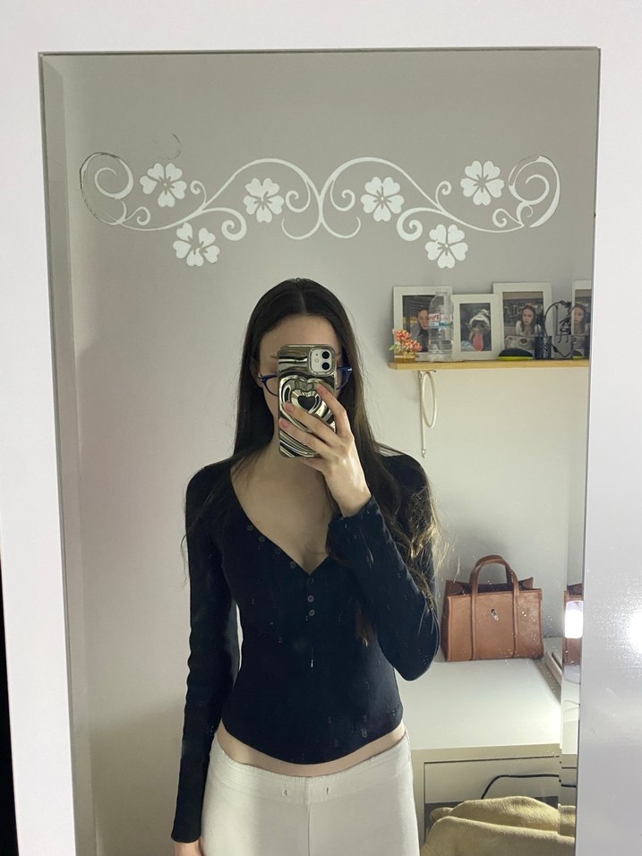 Stradivarius Siyah Uzun Kollu - Görsel 3