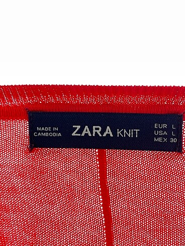 l Beden kırmızı Renk Zara Kazak / Triko %70 İndirimli.