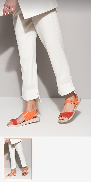 Nine West sıfır turuncu sandalet. 8 numaradir. 38,5-39 a denk ge