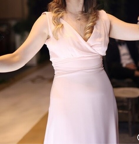 Pudra uzun tuvalet 38 beden - Görsel 4