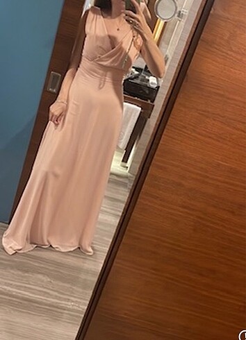 Pudra uzun tuvalet 38 beden - Görsel 3