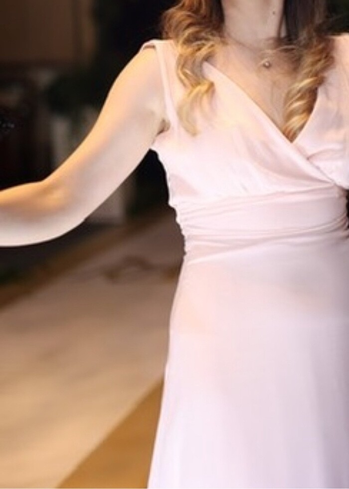 Pudra uzun tuvalet 38 beden - Görsel 4